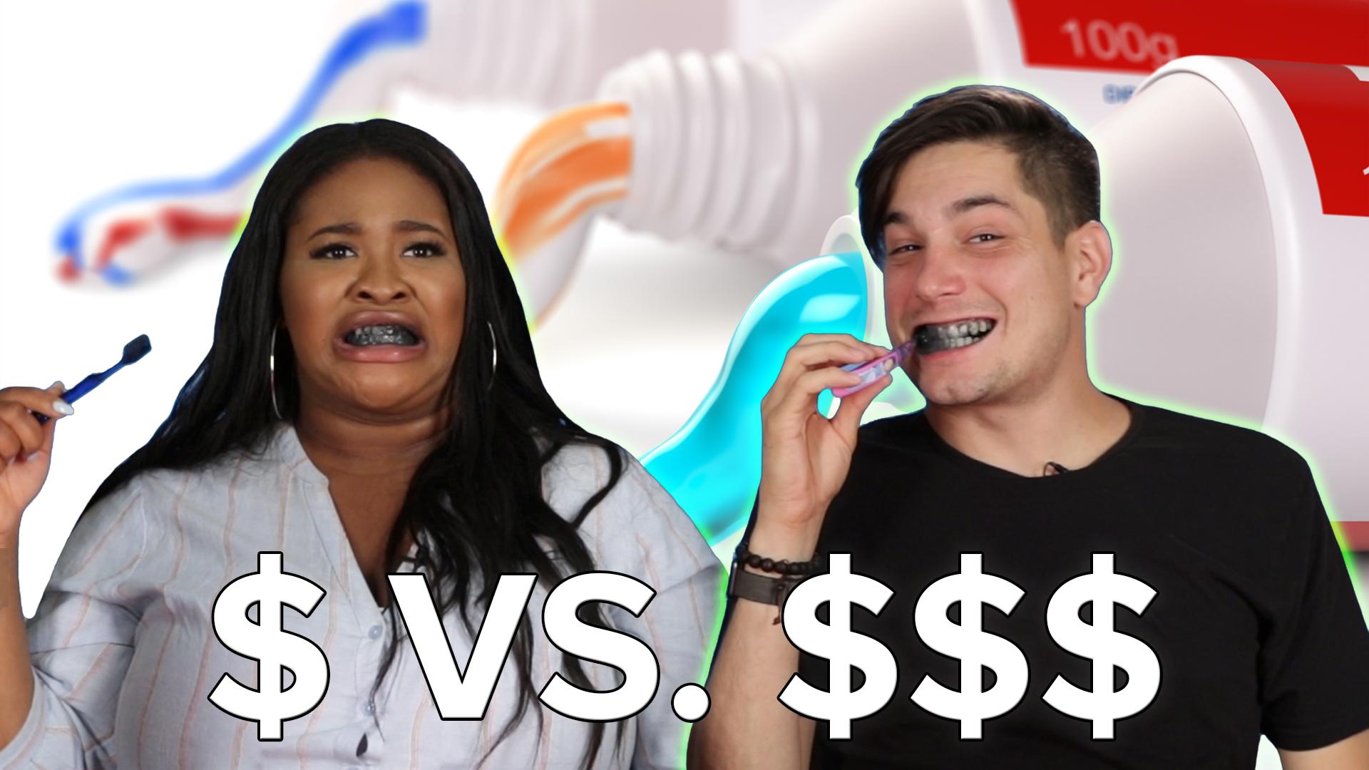 People Try Cheap Vs. Expensive Toothpaste