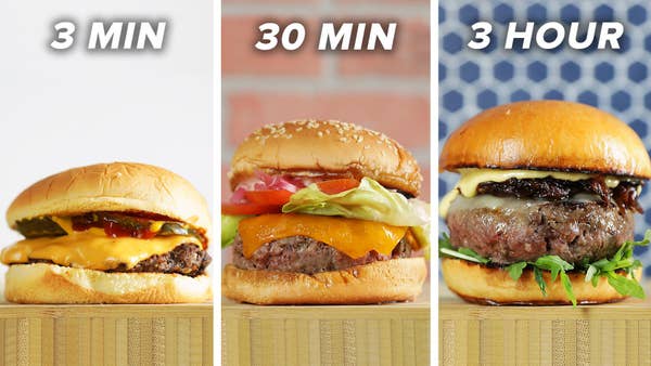 3-Minute Vs. 30-Minute Vs. 3-Hour Burger