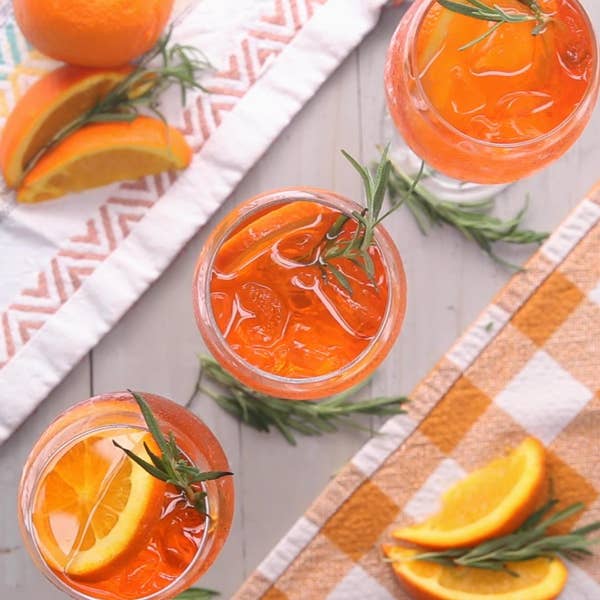 Rosemary Aperol Spritz For A Crowd