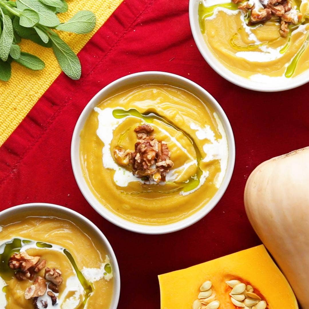 Roasted Butternut Squash Soup Recipe By Tasty