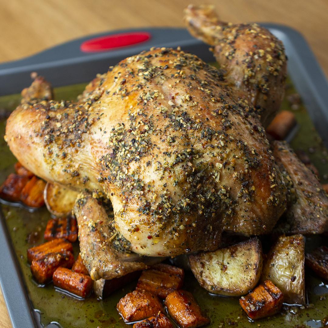 Hearty Roasted Chicken Recipe by Tasty image