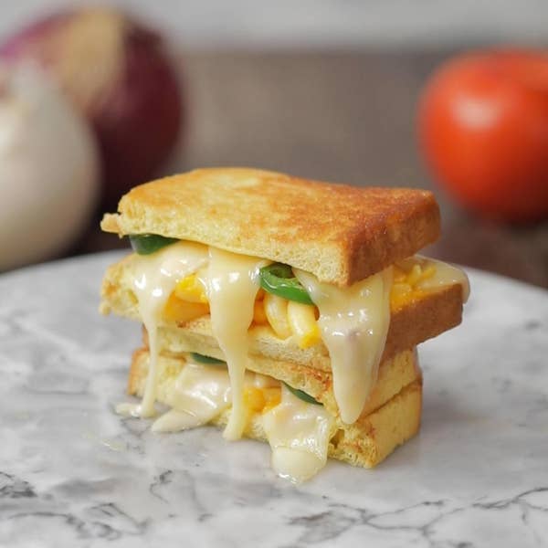 Loaded Grill Cheese: Hot For Cheese
