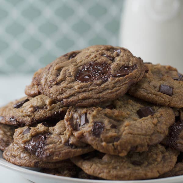 Vegan Browned "Butter" Chocolate Chip Cookies And Vanilla Cashew Milk