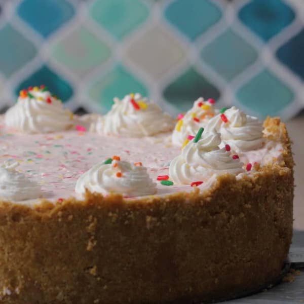 No-Bake Funfetti Cheesecake