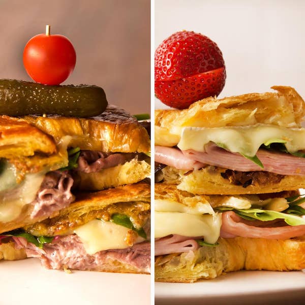 Croissant Sandwiches 2 Ways