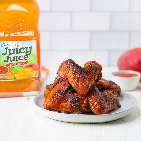 Grilled Mango BBQ Chicken Wings