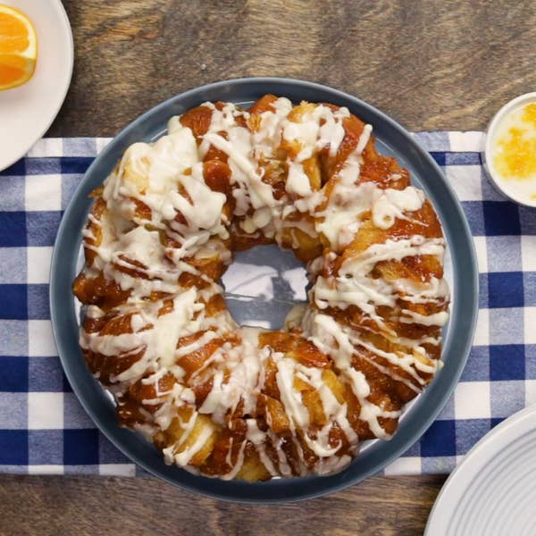 Glazed Orange Pull-Apart Bread