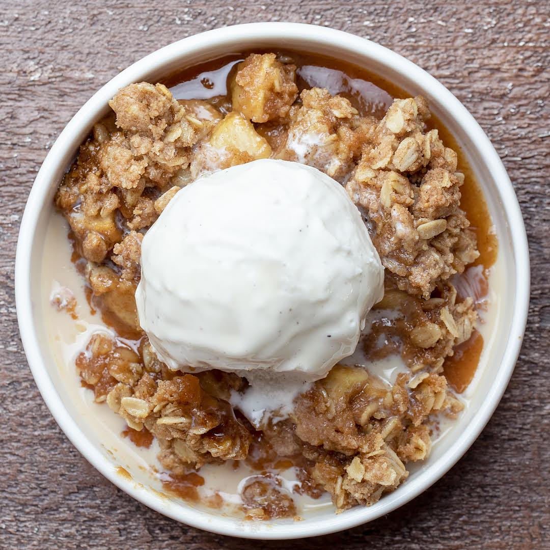 Caramel Apple Crumble Recipe By Tasty