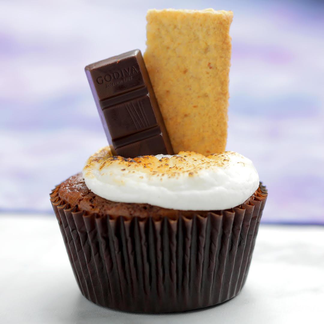 S'mores Brownie Cupcake Recipe by Tasty image