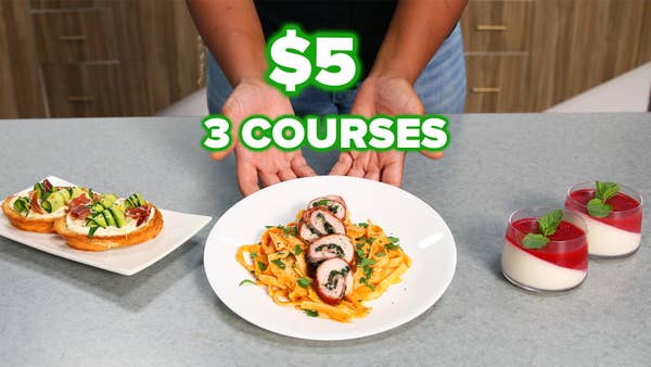 A Private Chef Tries To Make A 3-Course Meal For 4 for $20