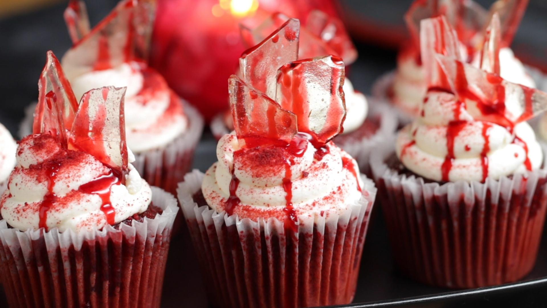 Bloody Cupcakes Recipe by Tasty