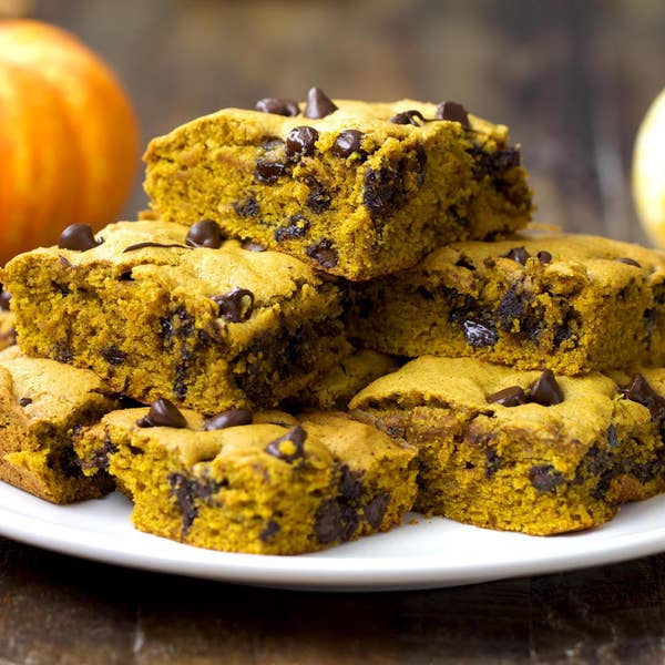 Pumpkin Chocolate Chip Bars