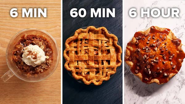 6-Min Vs. 60-Min Vs. 6 Hour Apple Pie
