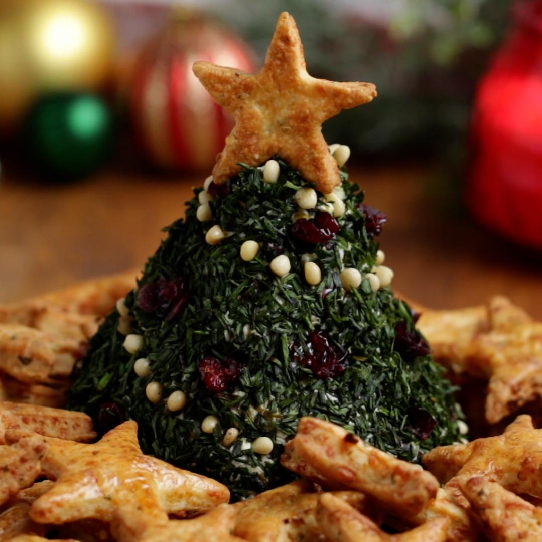 Christmas Tree Cheese Ball Recipe By Tasty