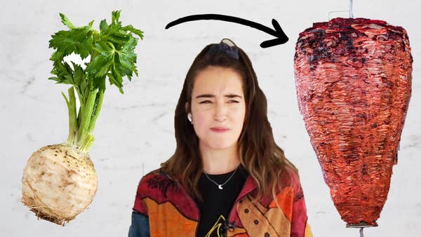 Celery root, Merle and the vegan Shawarma.