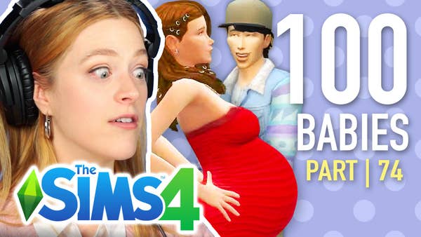 Kelsey and her Sims characters.