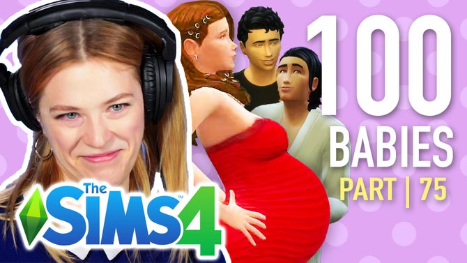 Kelsey and her Sims characters.