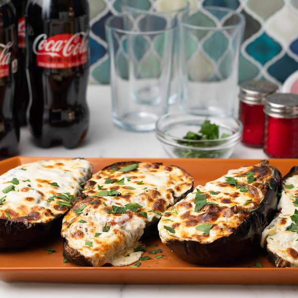 Cheesy Stuffed Eggplant