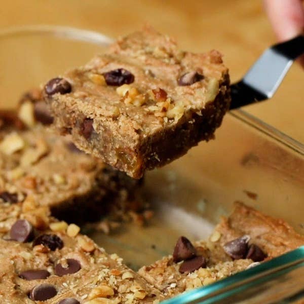 Loaded Chickpea Blondies