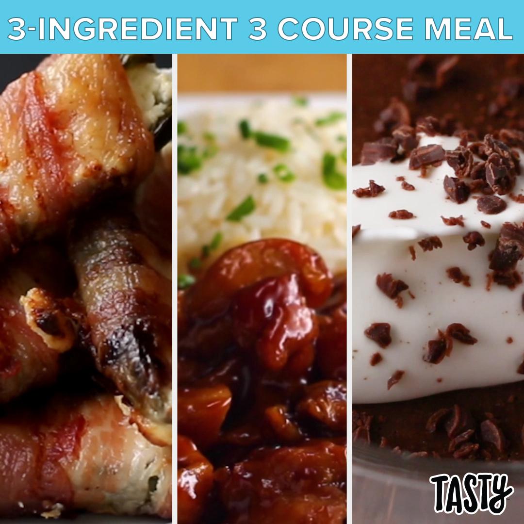 3-Ingredient 3 Course Meal | Recipes