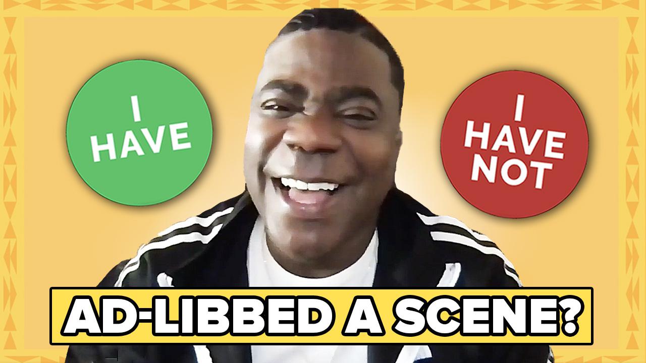 Tracy Morgan laughs while playing Never Have I Ever