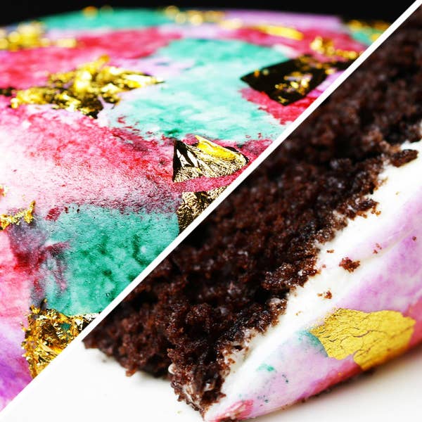 Watercolor Jewel Cake