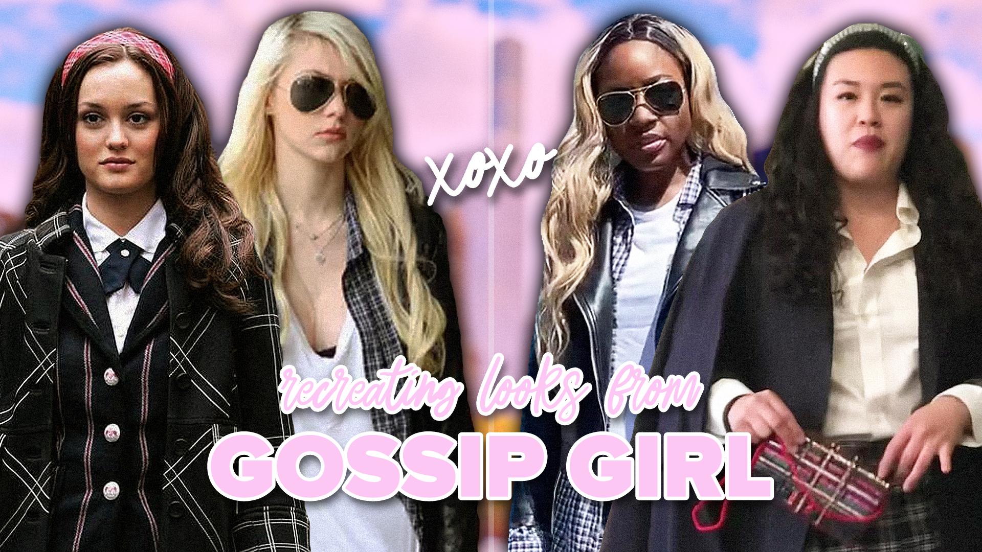 Vivian and Yiwa with their "Gossip Girl" inspired outfits.