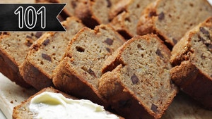Thick Sliced, Golden Brown,  Banana Bread