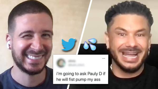 DJ Pauly D and Vinny Guadagnino react to a thirst tweet