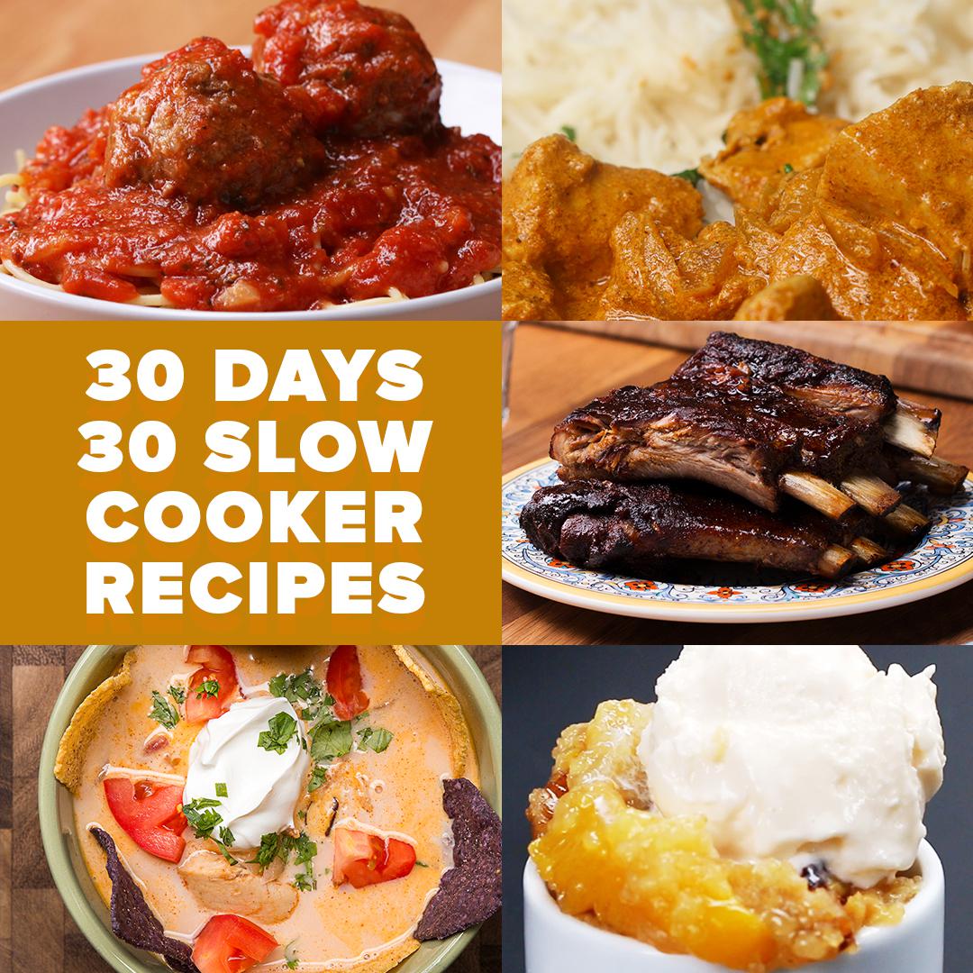 30 Days 30 Slow Cooker Recipes