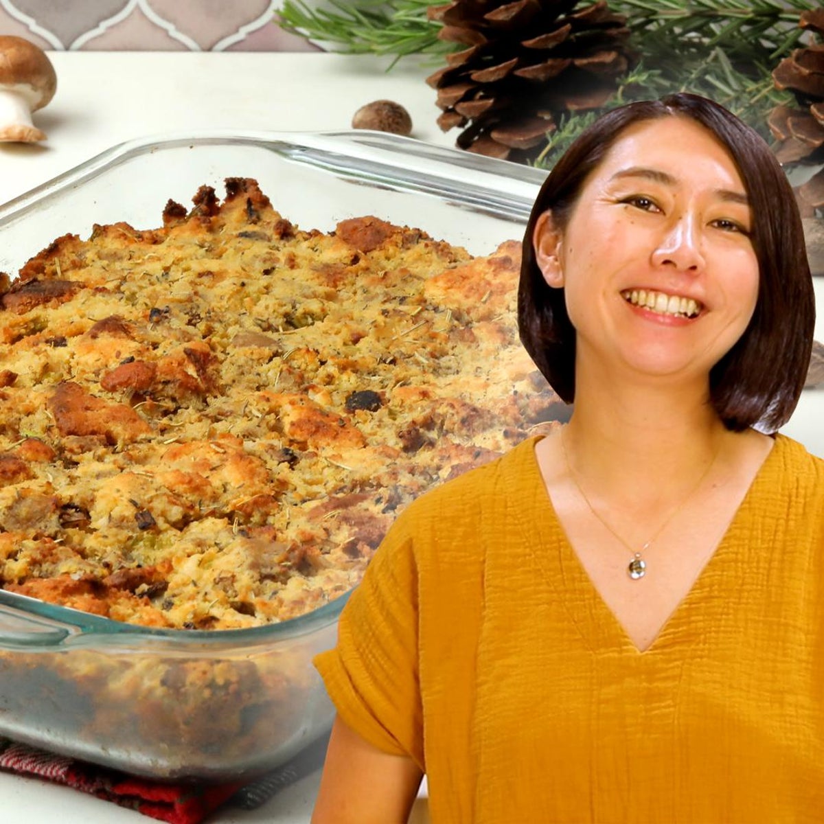 Holiday Cornbread Stuffing By Rie Recipe by Tasty image