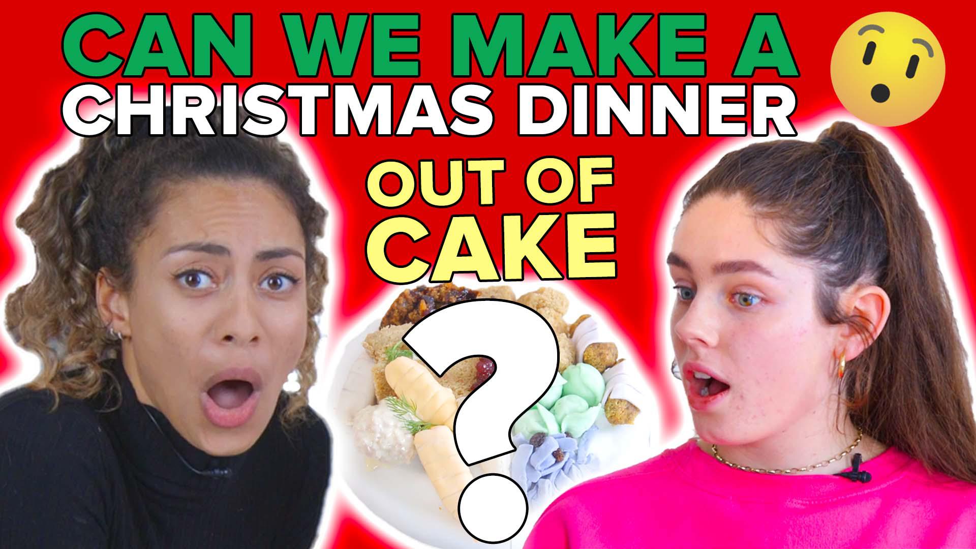 Can We Make A Christmas Dinner Out Of Cake?