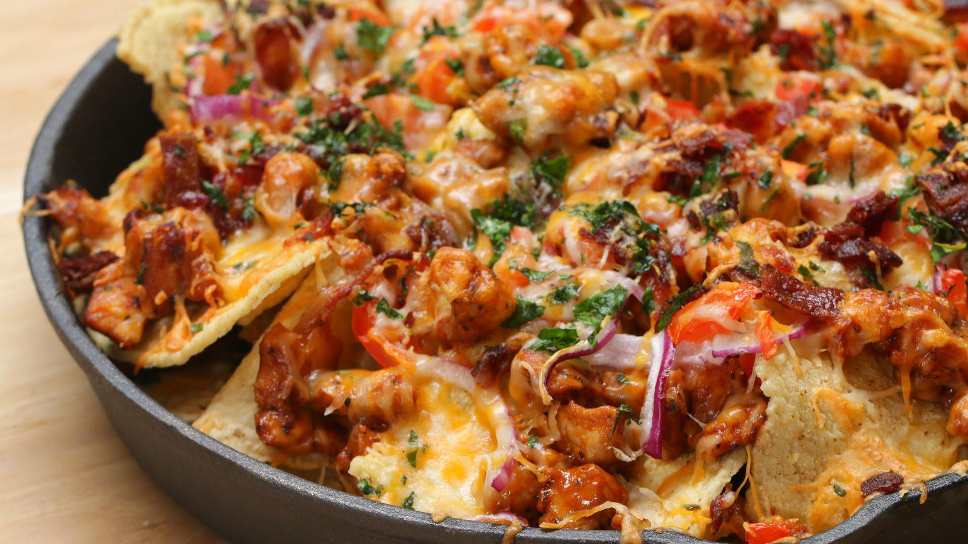 Loaded Bbq Chicken Nachos Recipe By Tasty