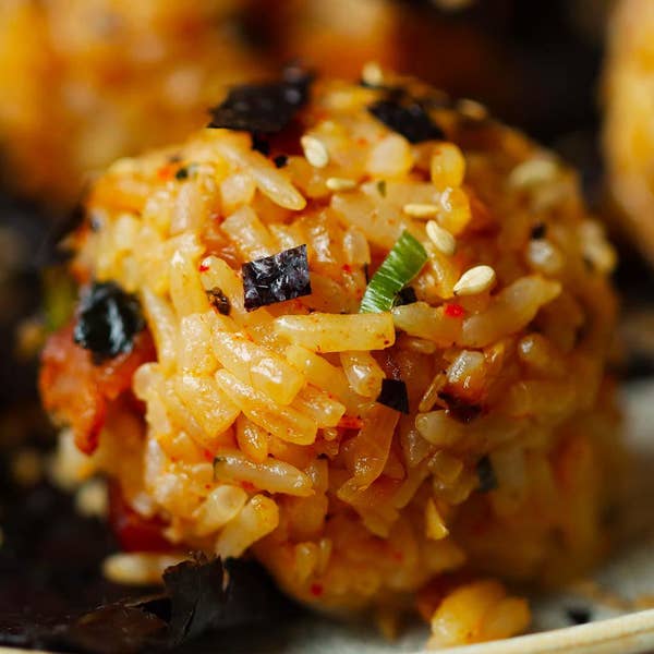 Kimchi Fried Rice Balls