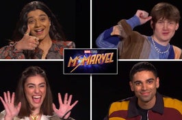 Our new favorite Marvel superhero is absolutely crushing it on “Ms. Marvel” on Disney+. So to celebrate the new series, we had Iman Vellani, Matt Lintz, Yasmeen Fletcher, and Rush Shah take a quiz to find out which iconic MCU woman they’re most like IRL. Is Iman really like Kamala Khan? And which one of them would simply die to work with Florence Pugh? Watch the video now and take the quiz yourself to see which MCU woman you actually are too. #MsMarvel #ImanVellani #Marvel