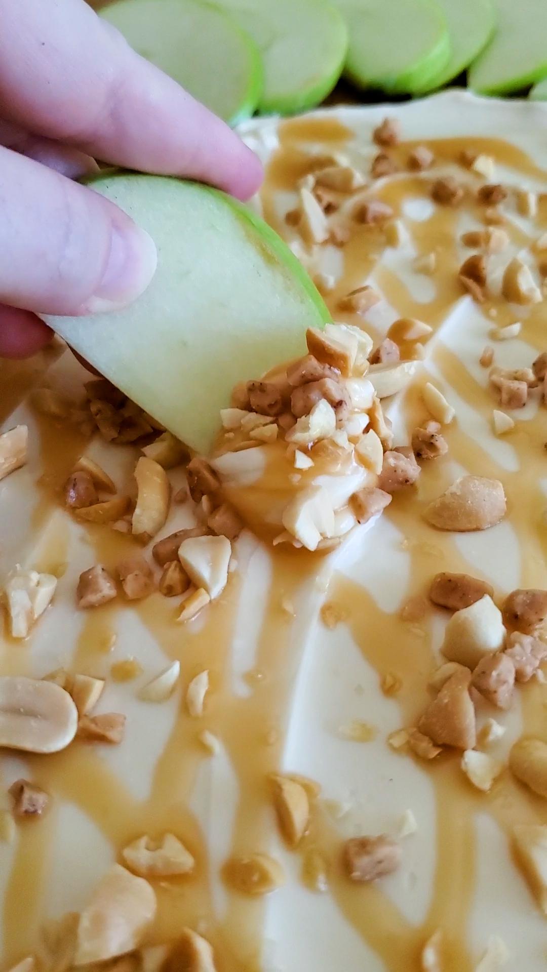 Caramel Apple Cream Cheese Board