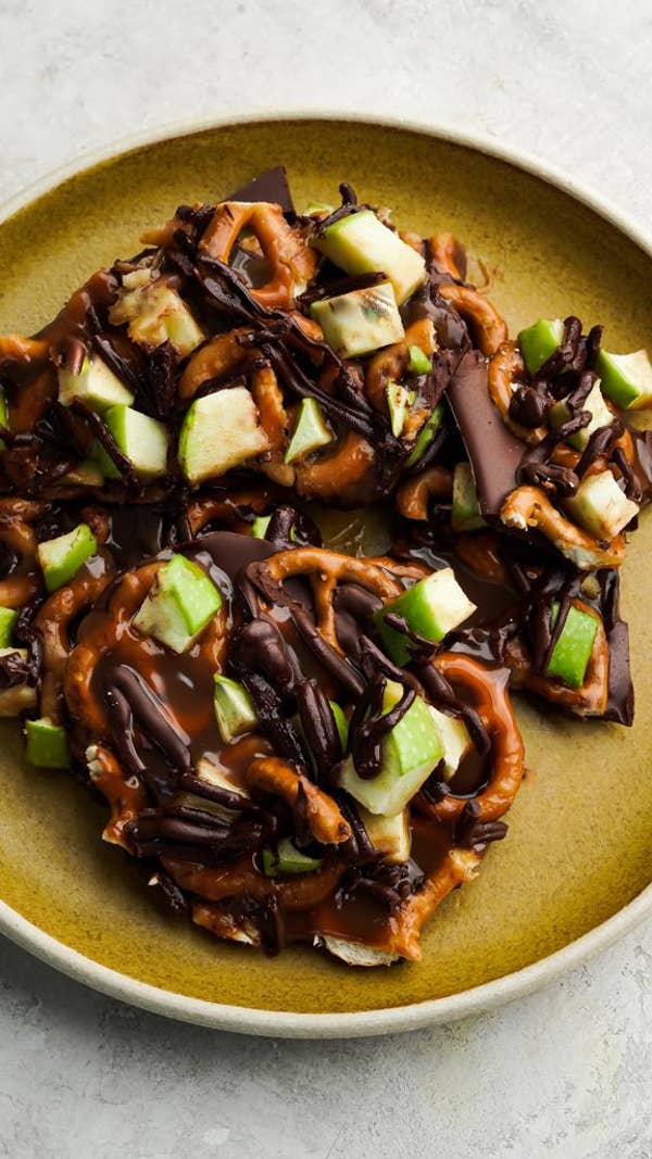 Salted Caramel Apple Bark