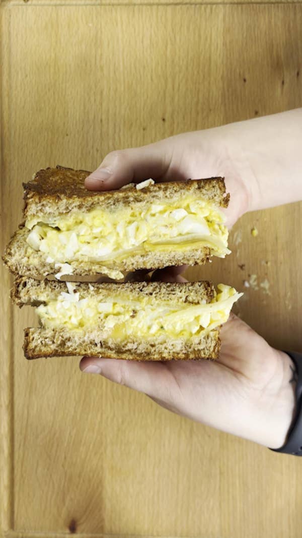 Egg Salad Grilled Cheese Sandwich Featuring Mccormick®’s Flavor Of The Year