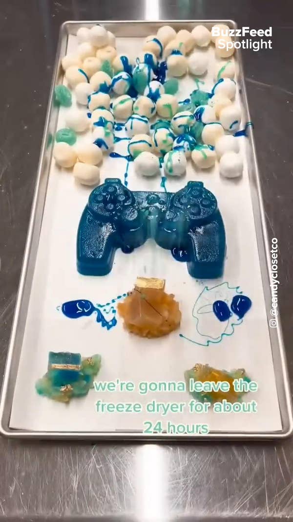 what happens when you freezedry candy?