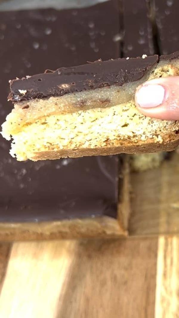 Chocolate Caramel Cookie “Twix” Bar