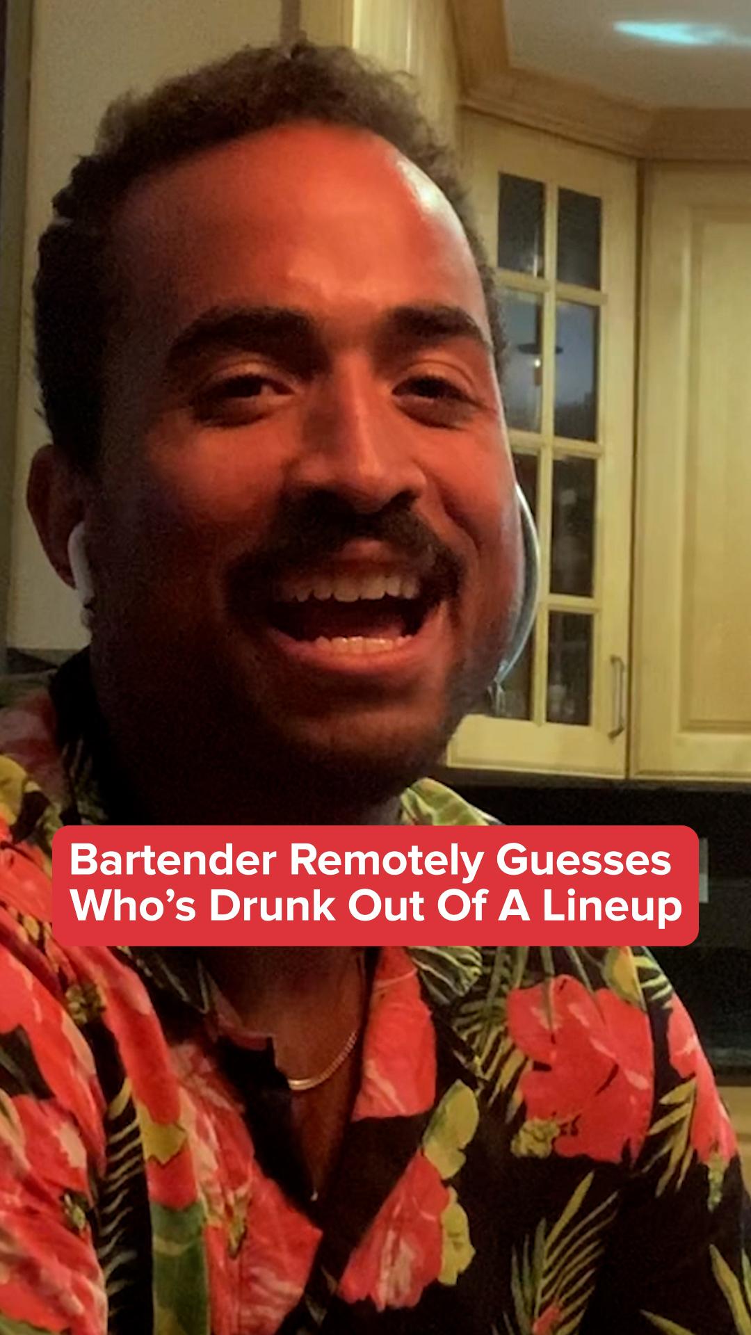 Bartender Remotely Guesses Who’s Drunk Out Of A Lineup