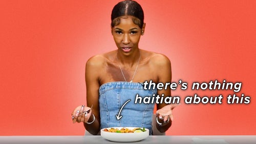 Johanna looks displeased with the bowl of spaghetti in front of her while holding a fork. Text reads, 
