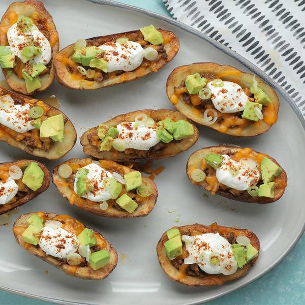 Taco-Spiced Crispy Potato Skins