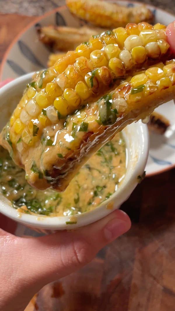 Miso Herb Butter Corn Ribs