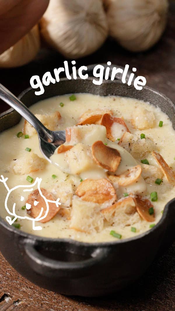 Roasted Garlic Potato Leek Soup
