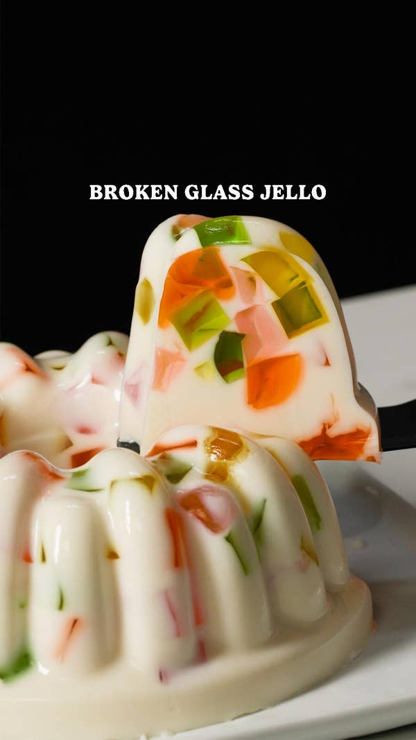 Broken Glass Jello Cake