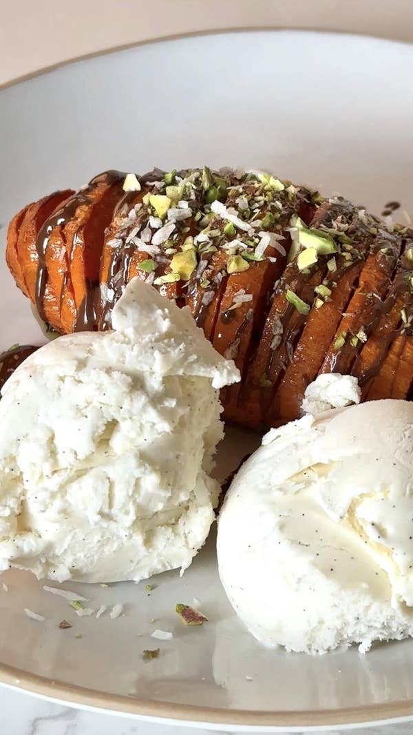 Dessert Hasselback Sweet Potatoes