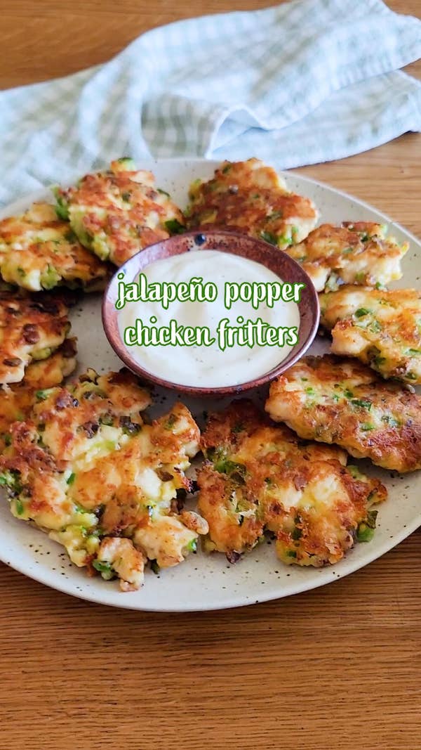 Jalapeño Popper Chicken Fritters Recipe - Tasty