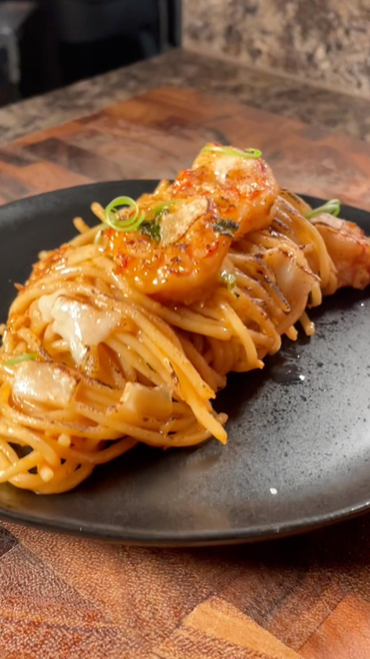 Garlic Noodles With Shrimp Recipe by Tasty-image