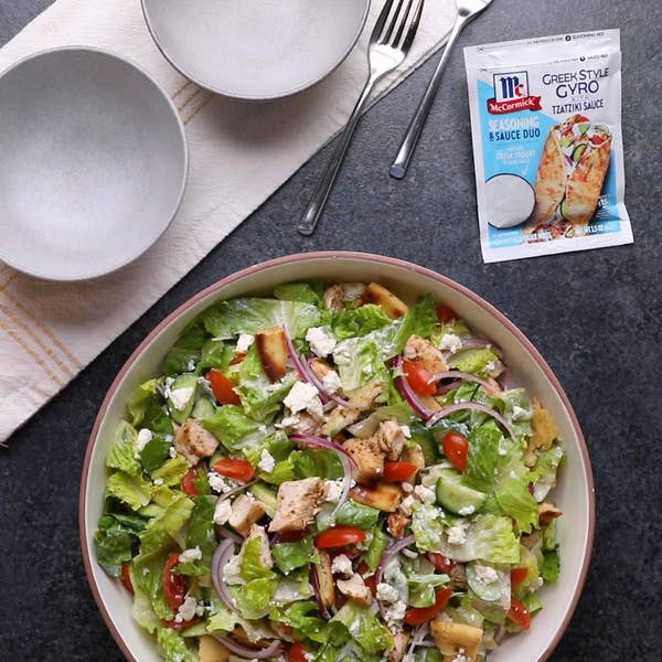 Chicken Gyro Fattoush Salad